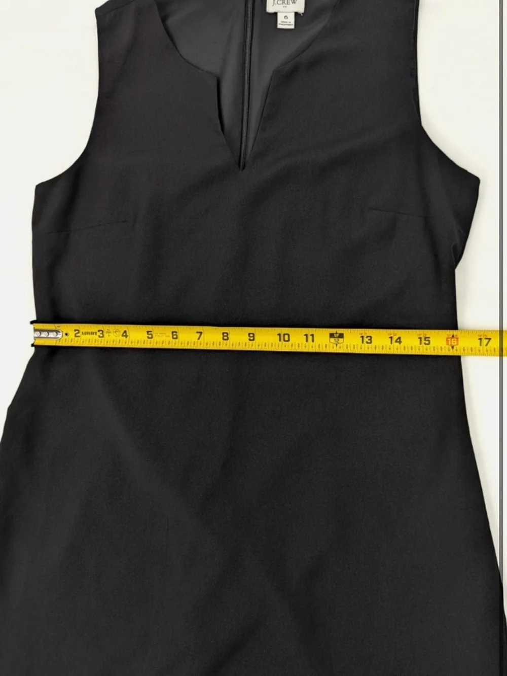 NWT J. Crew Classic Black V-Neck Suiting Dress